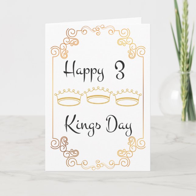 3 kings day card (Front)