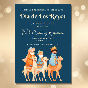 3 Kings Day Mexican Día De Los Reyes Dinner Invitation