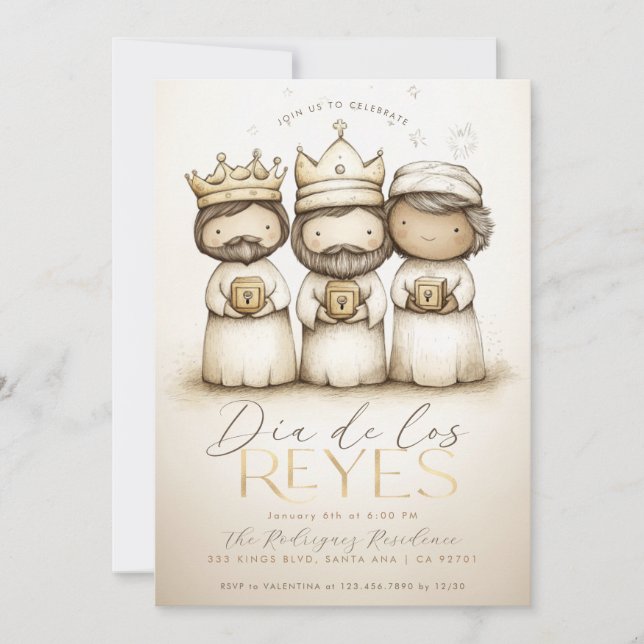 3 Kings Day Mexican Día De Los Reyes Party Invitation (Front)