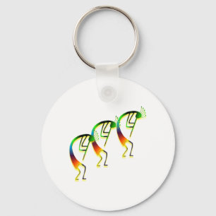 3 Kokopelli #12 Key Ring