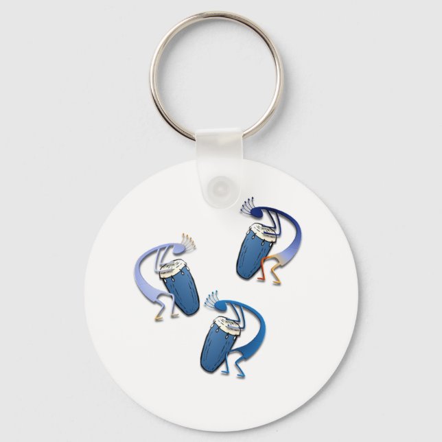 3 Kokopelli #39 Key Ring (Front)