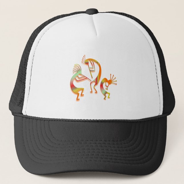 3 Kokopelli #51a Trucker Hat (Front)