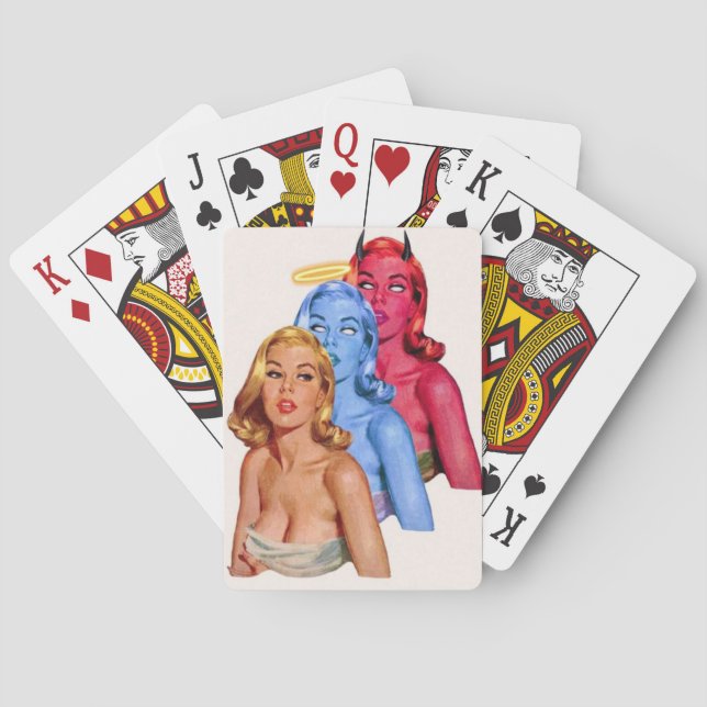 3 Lady Playing Cards. Playing Cards (Back)
