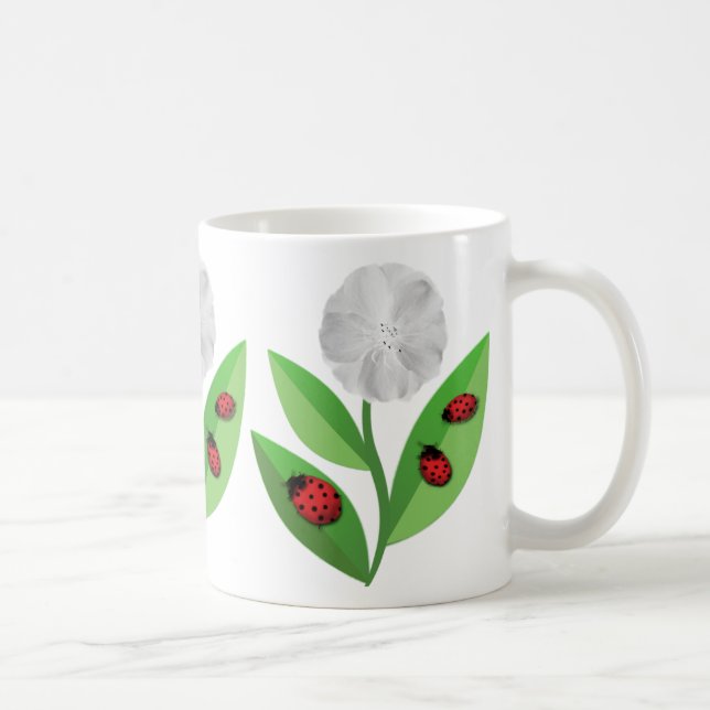 3 Ladybugs Coffee Mug (Right)