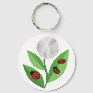 3 Ladybugs Key Ring