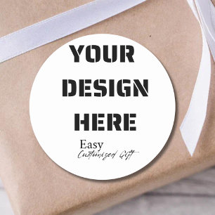 3" large round sticker