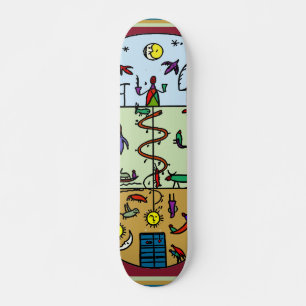 3 Layers of Life Skateboard