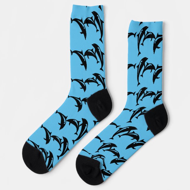 3 Leaping Porpoises Thunder_Cove Socks (Left)
