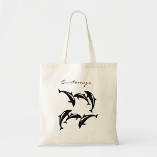 3 Leaping Porpoises Thunder_Cove Tote Bag