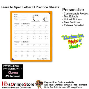 3 Learn To Spell Letter C Teacher Home Schooling