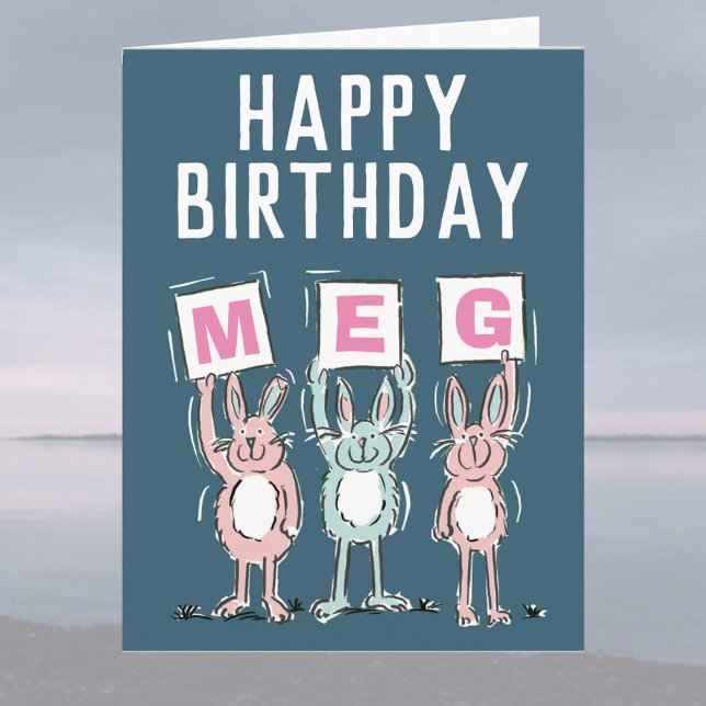 3 Letter Name Happy Birthday Card (Creator Uploaded)