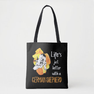 3 Life's Just Better With A German Shepherd Tote Bag