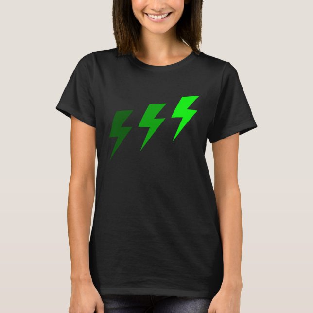 3 Lightning Green T-Shirt (Front)