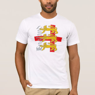 3 Lions on St George's Cross T-Shirt