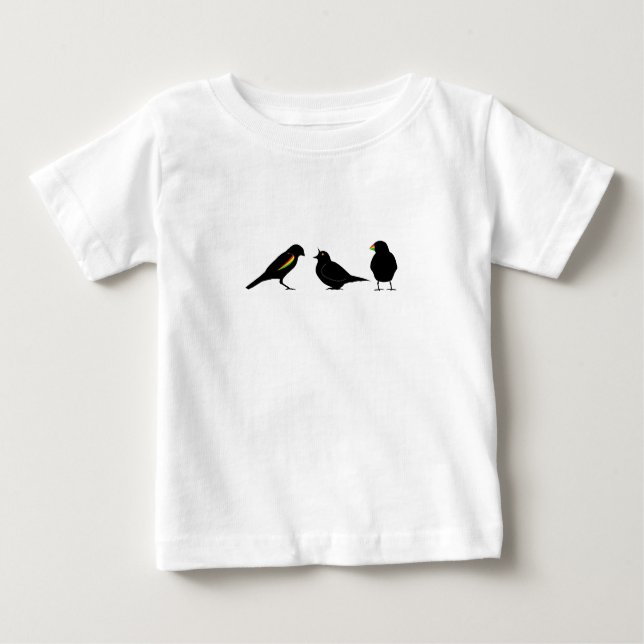 3 little birds by erndub baby T-Shirt (Front)