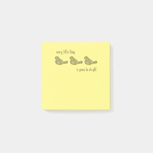 3 Little Birds Post-it Notes (Front)