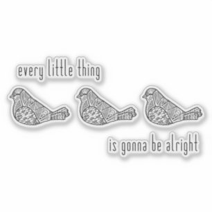 3 Little Birds Sticker