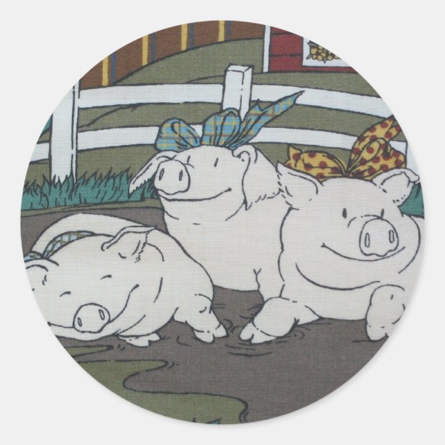 3 little pigs sticker (Front)