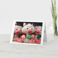 3 LITTLE PIGS WITH 3 BIG BIRTHDAY WISHES FOR YOU