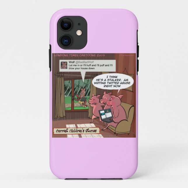 3 Little Social Media Savvy Pigs iPhone 5/5S Case (Back)