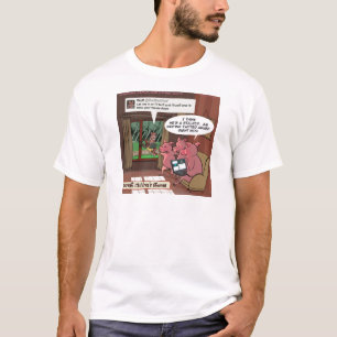 3 Little Social Media Savvy Pigs T-Shirt