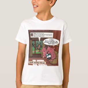 3 Little Social Media Savvy Pigs T-Shirt