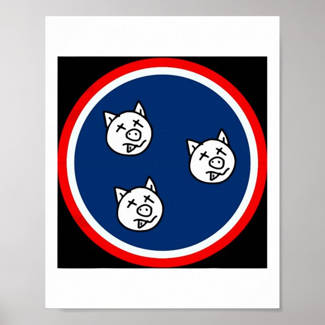 3 Little Tn Pigs Funny Bbq  Poster (Front)