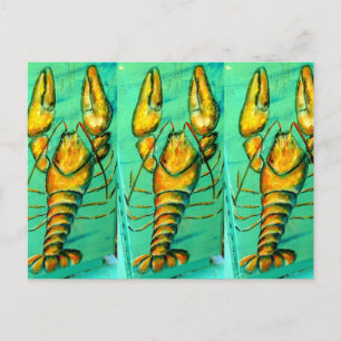 3 lobsters postcard