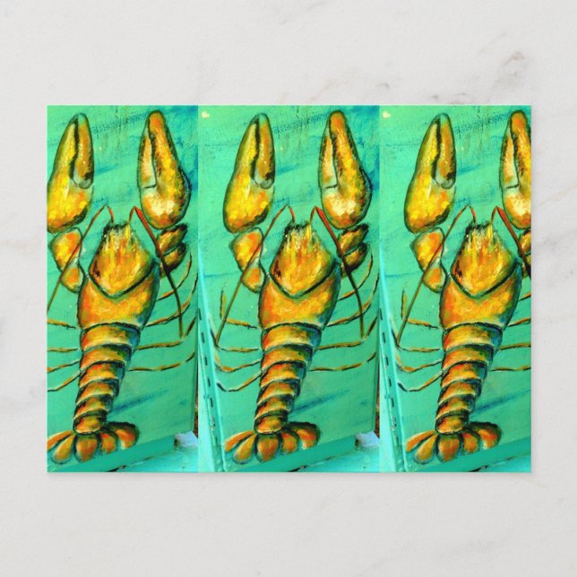 3 lobsters postcard (Front)