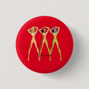 3 long-legged Ladies Standing Thunder_Cove Cm Round Badge