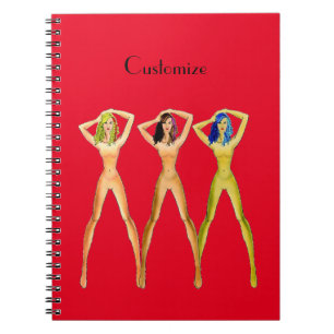 3 long-legged Ladies Standing Thunder_Cove  Notebook