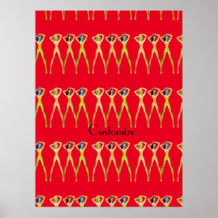 3 long-legged Ladies Standing Thunder_Cove Poster