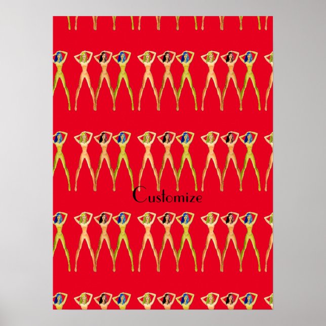 3 long-legged Ladies Standing Thunder_Cove  Poster (Front)