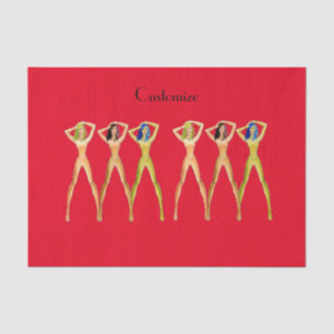 3 long-legged Ladies Standing Thunder_Cove Tissue Paper