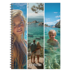 3 Long Vertical Strip Boho Photo Notebook