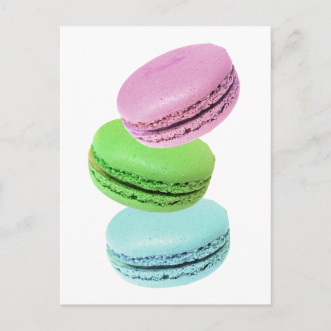 3 macarons postcard (Front)