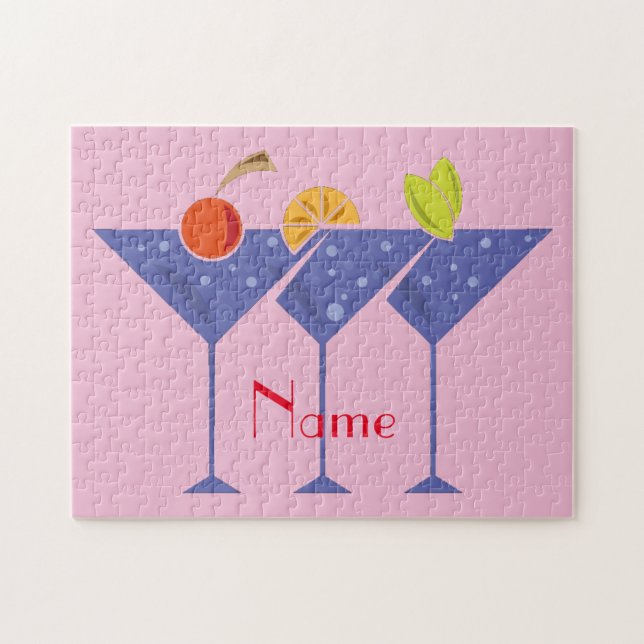 3 Martini Cocktails Thunder_Cove Jigsaw Puzzle (Horizontal)