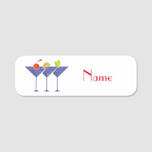 3 Martini Cocktails Thunder_Cove Name Tag
