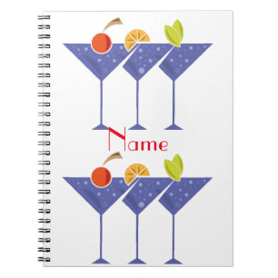 3 Martini Cocktails Thunder_Cove  Notebook