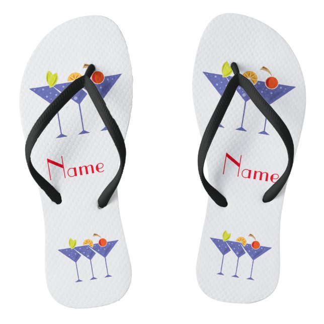 3 Martini Cocktails Thunder_Cove Thongs (Footbed)