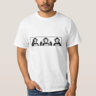 3 Monkeys - I See Hear and Speak No Evil T-Shirt