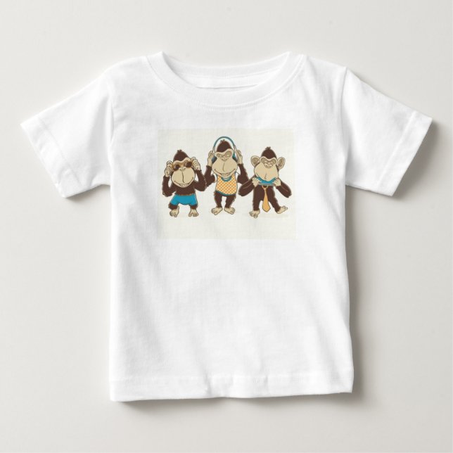 3 Monkeys T-Shirt (Front)