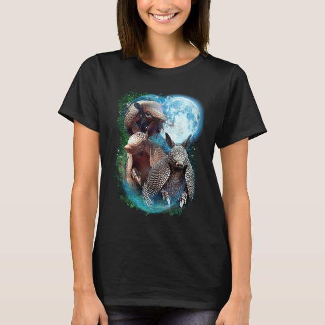 3 Moon Armadillo  Anteater Animal T-Shirt (Front)