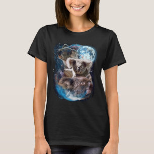 3 Moon Koala Marsupial Wombat Animal T-Shirt