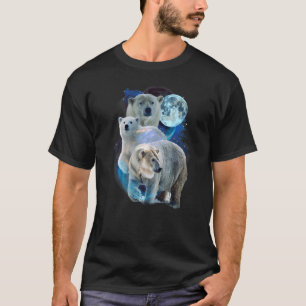 3 Moon Polar Bears Fur Marine Mammals Bear Humour T-Shirt