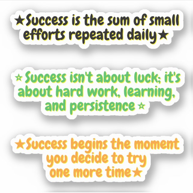 3 Motivational Quotes for Success | Inspirational  (Front)