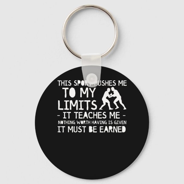 3 MT220918 Wrestling - Wrestling Pushes Limits Not Key Ring (Front)