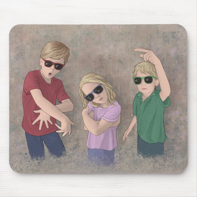  3 Munchkins  Mouse Pad (Front)