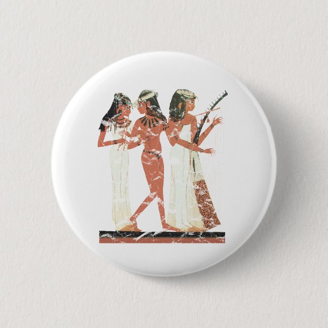 3 musicians 6 cm round badge (Front)
