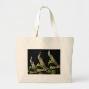 3 Nagas at Night Large Tote Bag